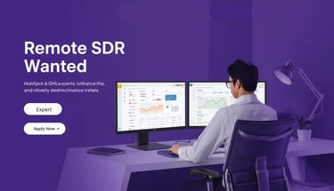 Remote SDR Wanted - Apply Now for Sales Development Representative role.