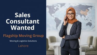 Sales Consultant Flagship Moving Group Sales Consultant Job Lahore