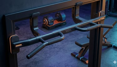 Barra de porta 2026: sistema de travamento lateral por fricção e grips ergonômicos para dorsais