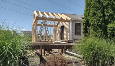 Room addition expanding living space in Columbus, Ohio