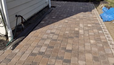 Backyard paver patio design and installation in Columbus Ohio