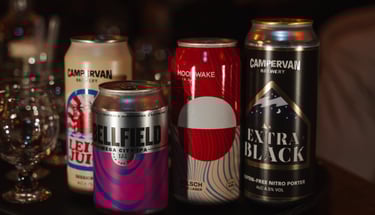 four local beers from Edinburgh