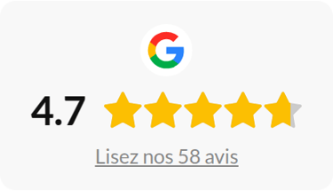 Note moyenne des avis Google (4.7/5)