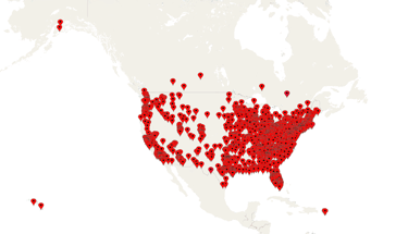 Buckeye Farms dust collector bag sales map
