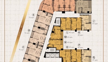 a floor plan of a four bedroom apartment