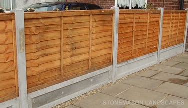 Standard lap panel fence with concrete posts & gravel boards Romford - Hornchurch - Brentwood