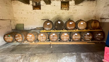 Les chais de la cidrerie de la Gentilhommière