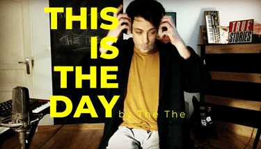 Guitar teacher performing 'This is the day' by The The in home studio