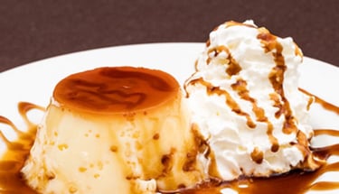 flan con nata
