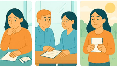 Kela-tukien hakeminen aivovamman jälkeen, kun henkilö täyttää asiakirjoja ja saa ohjausta