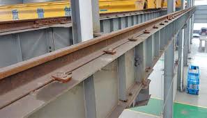 corroded crane rail