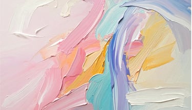 acrylic paint heavy body brush strokes