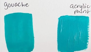 acrylic gouache vs acrylic paint