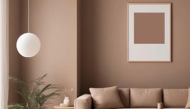 warm living room design