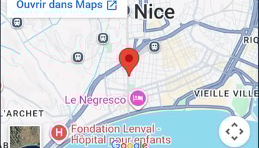 carte google map 40 Bd Gambetta 06000 Nice