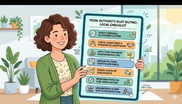 legal checklist for buying yeida authority plots in resale