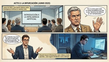 Acto 2 de la historia de Juan y Ricardo