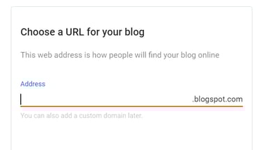 blog address