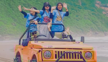 Jeep Gumuk Pasir Parangtritis cocok untuk trip petualangan singkat