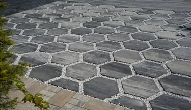 Heksagon modernios eko plytelės