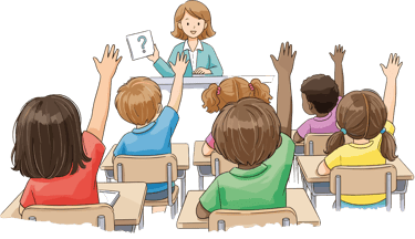 Teachers engaging in LevelUp Online Education’s experiential classroom training for development.