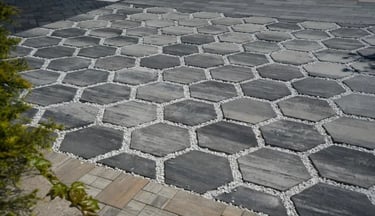 Heksagon modernios eko plytelės