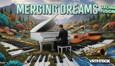 canción MERGING DREAMS, dance, melodic techno, minimal techno, fusion techno. VRTHTBOX