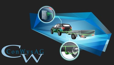 ConWys AG automotive towing and trailer technology illustration