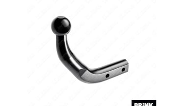 Swan neck towbar with narrow profile suitable for AL-KO stabilisers and cycle carriers