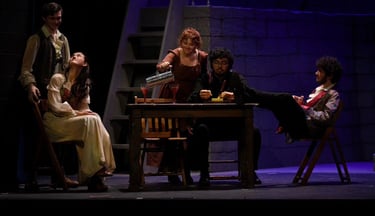 Scene with the cast of GCIT's Mary Shelley's Frankenstein