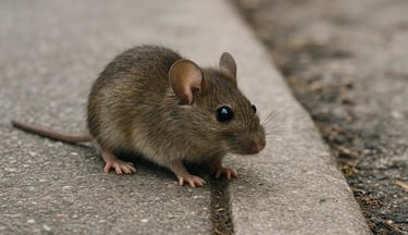 Souris dans le jardin