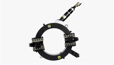 pneumatic cold cutting and bevelling machine