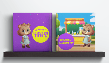 shelf with children's books