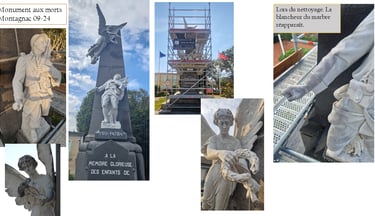 Monument au morts Montagnac - Restauration - Pézenas - Hérault