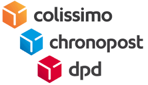 Arcanum Leviosa Colissimo, Chronopost, and DPD shipping and delivery courier services.