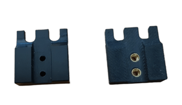 Reconstruction of robot gripper in PETG-CF with threaded inserts