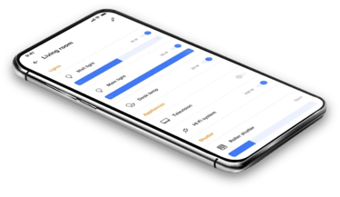 iPhone on Home + Control App showing electrical usage among multiple appliances