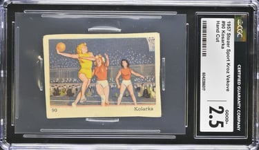 Vintage Serbian Basketball Card