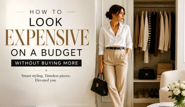 how to look expensive on a budget — neutral wardrobe styling