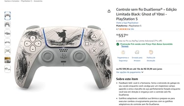 controle DualSense Ghost of Yōtei preço na amazon