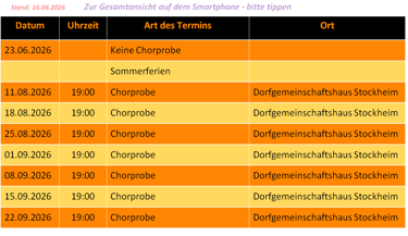 aktuelle Termine