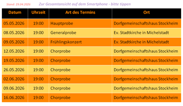 aktuelle Termine