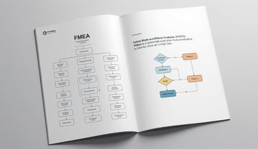Book with FMEA themed pages