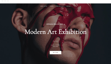 Création de site web vitrine pour exposition d’art, réalisation Monbonsite