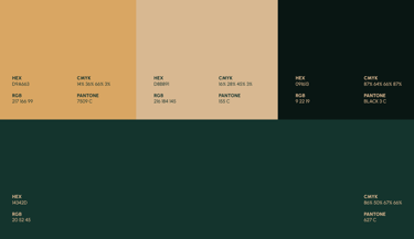 a color scheme of a color scheme of a green and brown