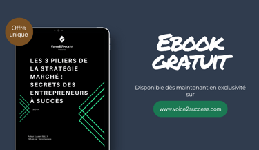 Couverture du ebook gratuit sur les piliers de la stratégie marché pour entrepreneurs à succès
