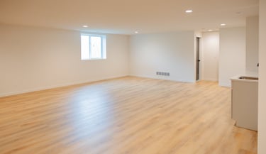 light wood style flooring in living room