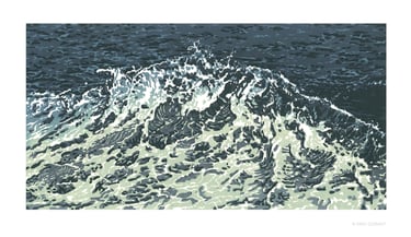 Linogravure sur papier 30  × 42 cm - © Eric Durant