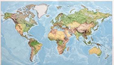 A warm, inviting pediatric consultation room with colorful children's drawings on the walls.