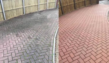 driveway brick pavers cleaning before and after fort lauderdale fl 
